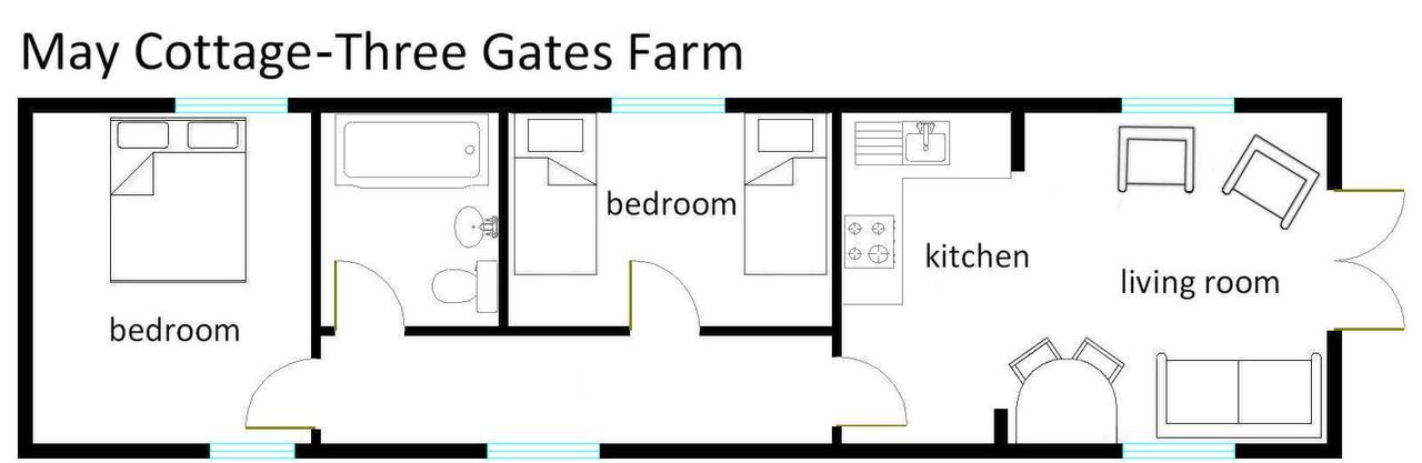 Three Gates Farm Holiday Cottages Huntsham Exterior photo